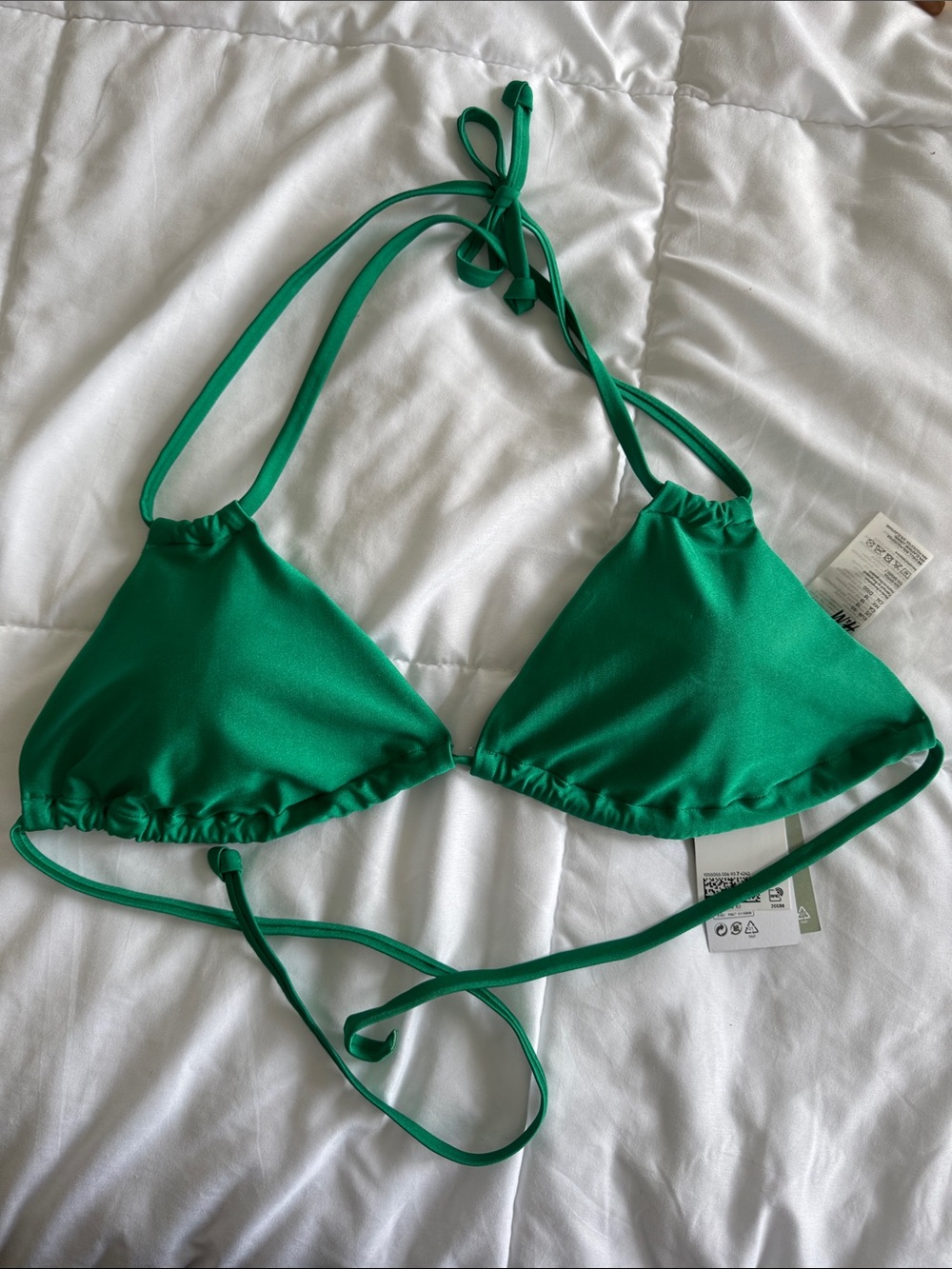H&M Emerald Green Triangle Bikini Top